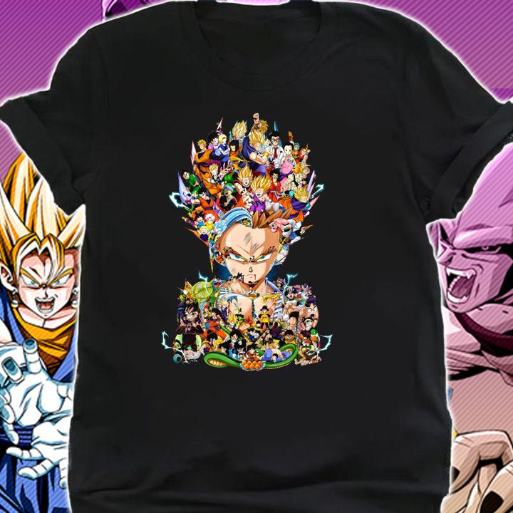 All Characters Anime Inside Son Gohan DBZ Dragon Ball Super Gohan t-shirt