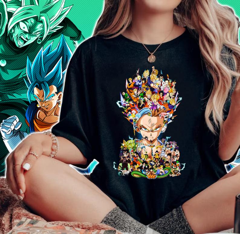 All Characters Anime Inside Son Gohan DBZ Dragon Ball Super Gohan t-shirt woman shirt