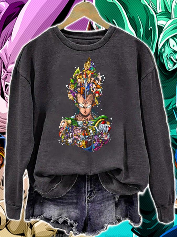 All Characters Inside Majin Vegeta Dragon Ball Z DBS Vegeta Anime t-shirt sweatshirt