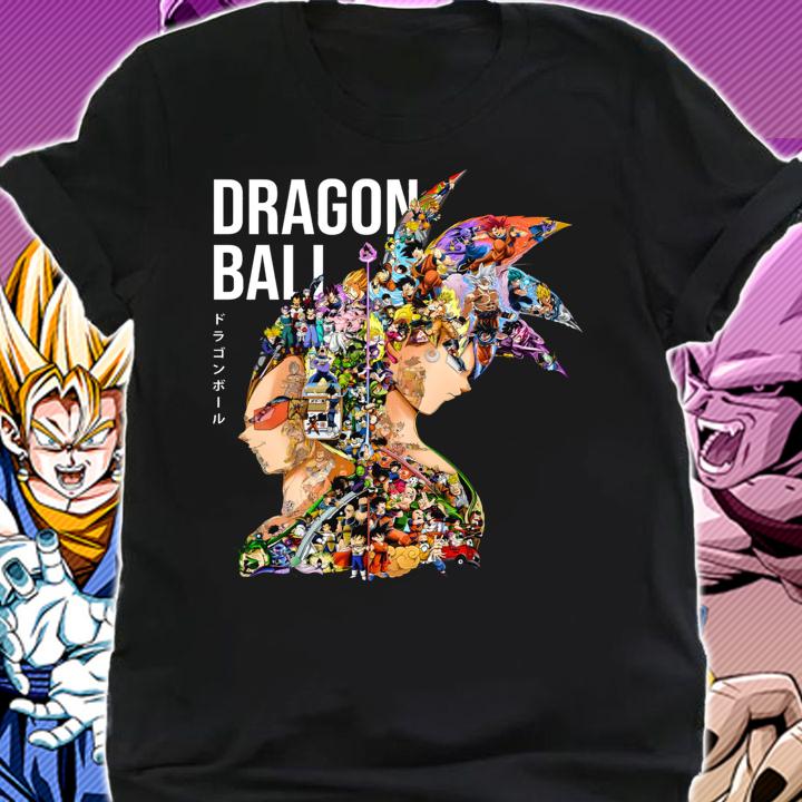 Dragon Ball All Characters Inside Vegeta Son Goku t-shirt