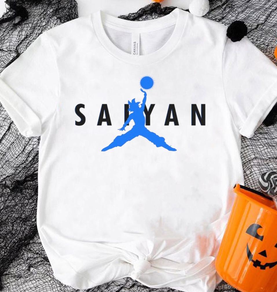 SSJ Blue Goku Jordan Air Goku DBZ Dragon Ball Z Super Saiyan t-shirt