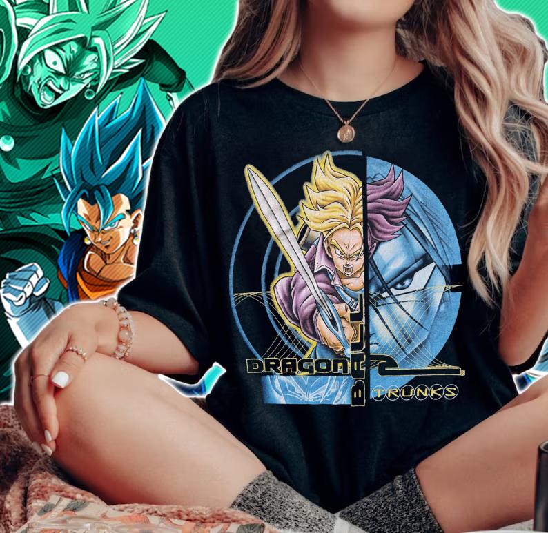 Dragon Ball Z Trunks Vintage DBZ t-shirt woman shirt