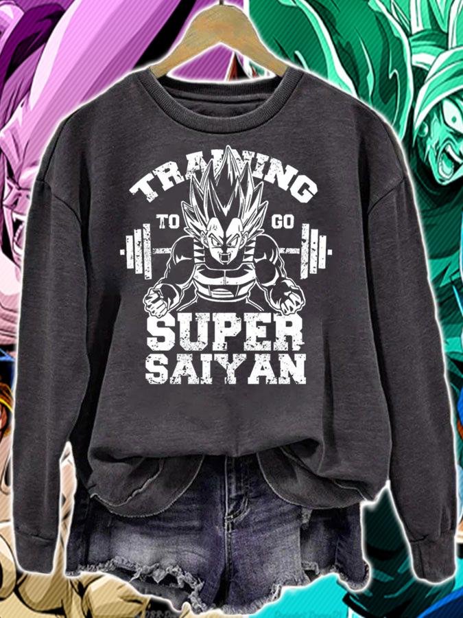 Vegeta Training To Go Super Saiyan Dragon Ball t-shirt sweatshirt