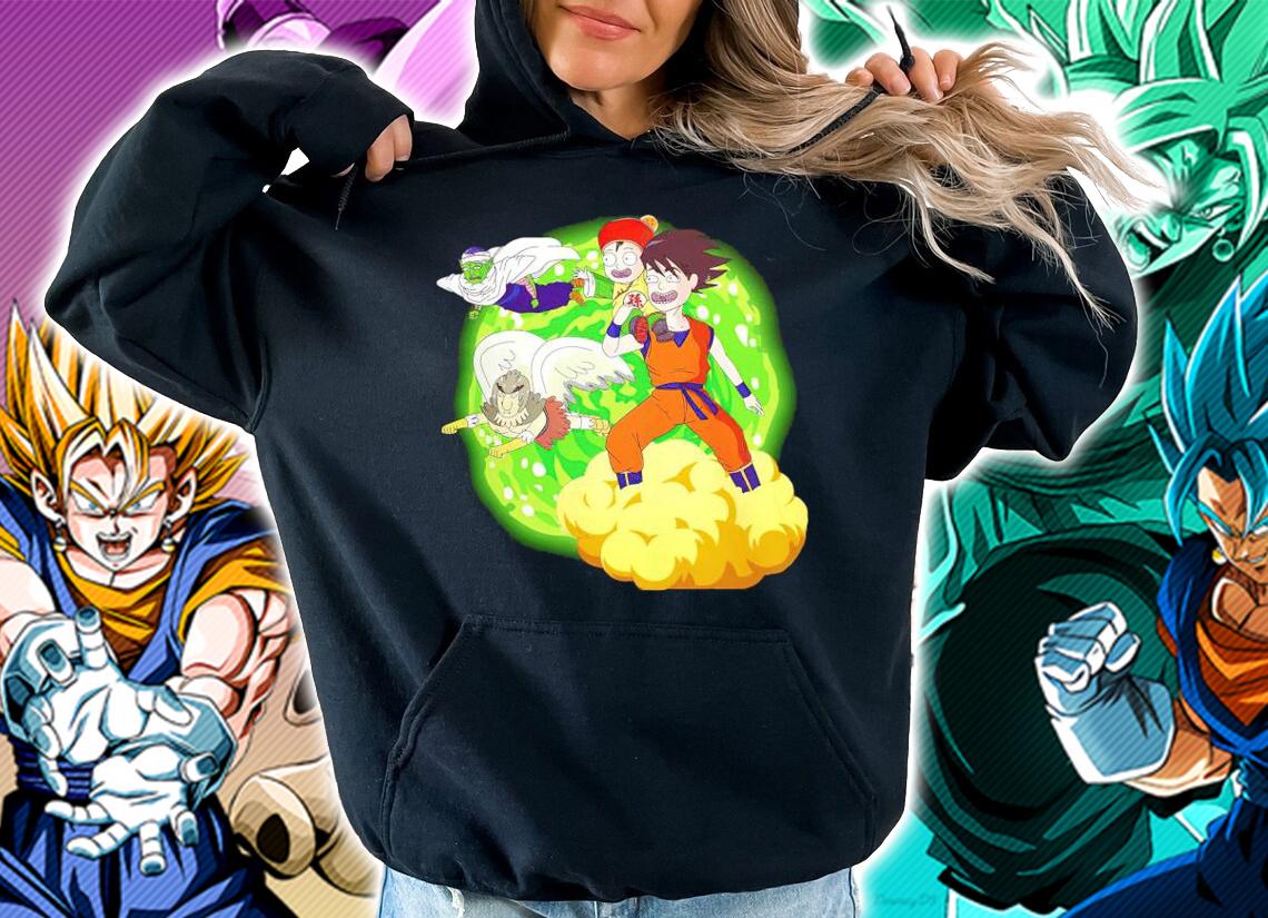 Son Goku Gohan Piccolo Rick and Morty Dragon Ball Z t-shirt hoodie