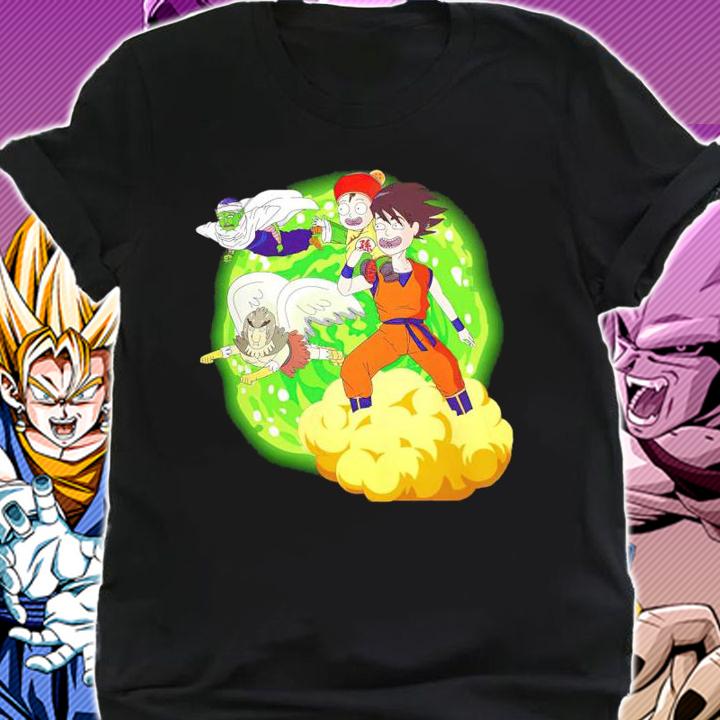 Son Goku Gohan Piccolo Rick and Morty Dragon Ball Z t-shirt