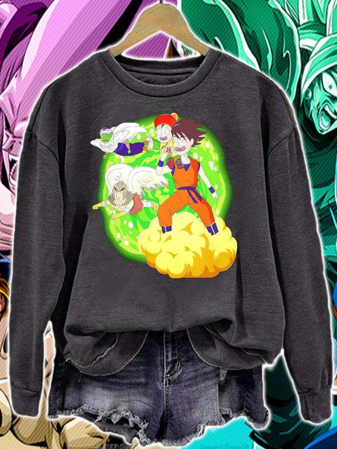 Son Goku Gohan Piccolo Rick and Morty Dragon Ball Z t-shirt sweatshirt