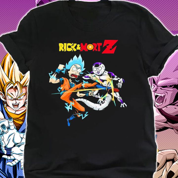 Son Goku Vs Frieza Rick And Morty Z Dragon Ball t-shirt