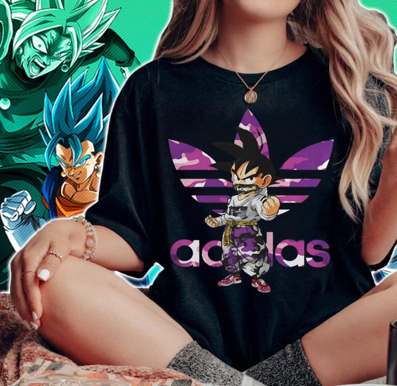 Dragon Ball Z Kid Son Goku Adidas Logo Shirt woman shirt