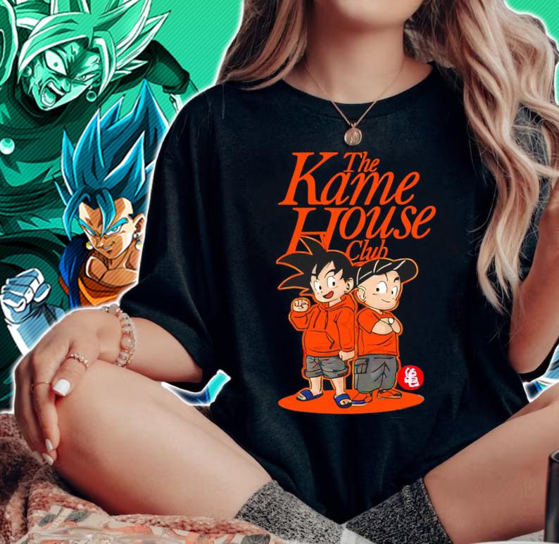 The Kame House Club Dragon Ball Z Son Goku Krillin Shirt woman shirt