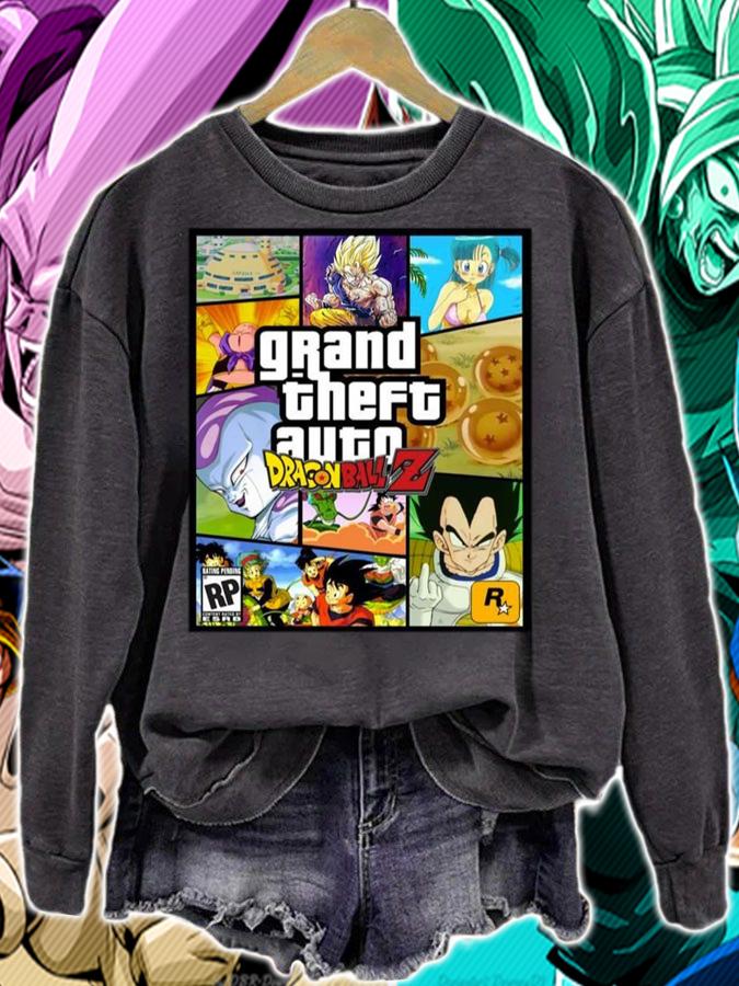 Grand Theft Auto GTA Dragon Ball Z t-shirt sweatshirt