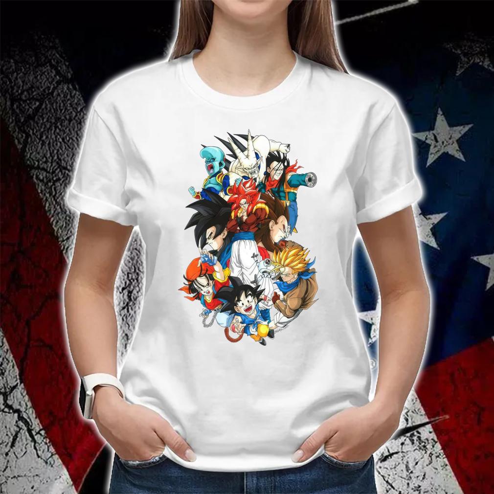 Team Dragon Ball GT Characters t-shirt woman shirt