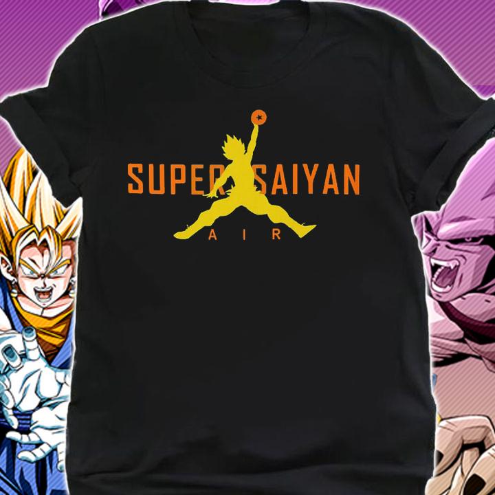 Dragon Ball Super Saiyan Air Jumpman Rap Hip Hop Style Anime DBS t-shirt
