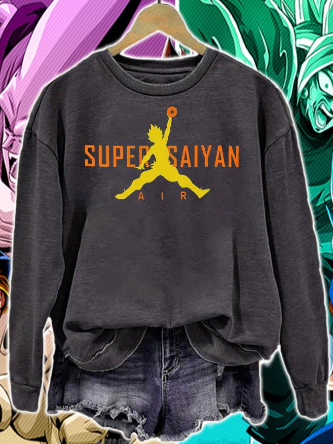 Dragon Ball Super Saiyan Air Jumpman Rap Hip Hop Style Anime DBS t-shirt sweatshirt