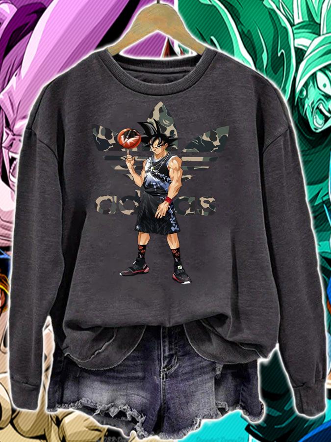 Logo adidas Son Goku Dragon Ball Fashion t-shirt sweatshirt