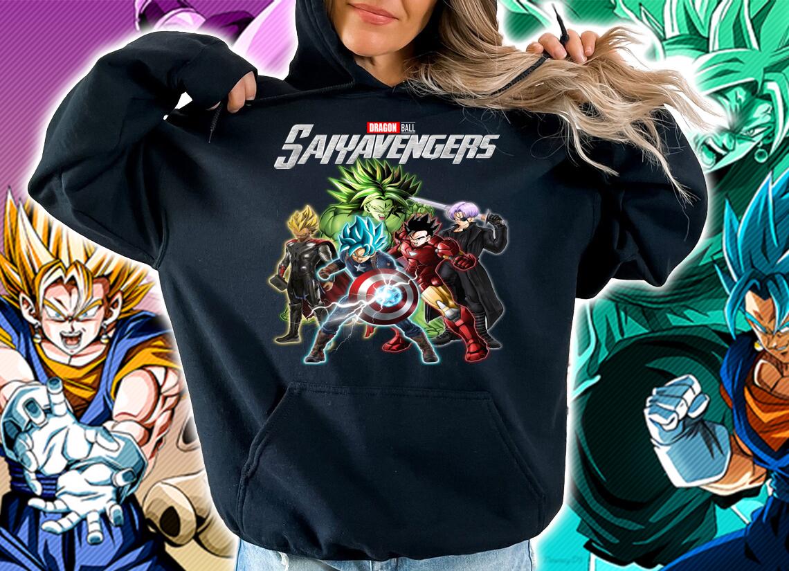 Dragon Ball Saiyavengers Super Saiyan The Avengers Marvel Studios T-shirt hoodie
