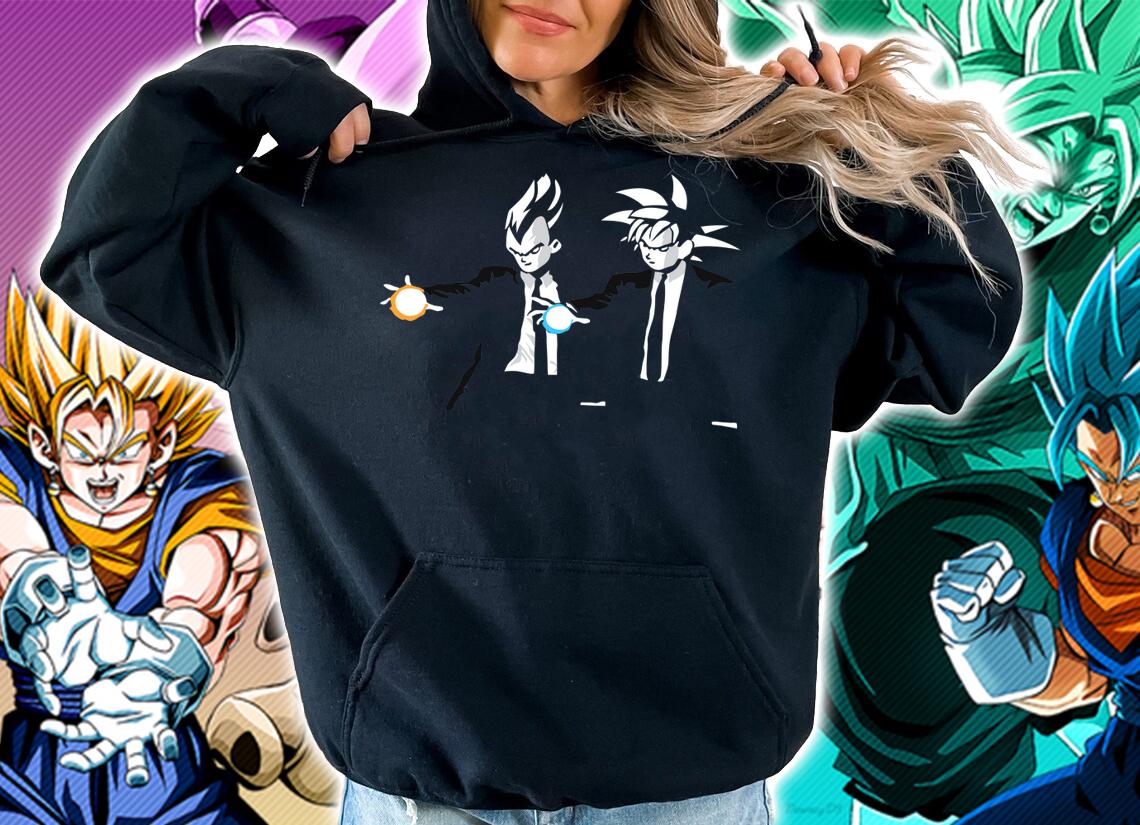 Dragon Ball Z Goku And Vegeta Parody Pulp Fiction Z T-shirt hoodie