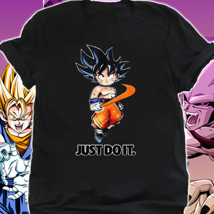 Logo Nike DBZ Dragon Ball Goku Kid Just Do It t-shirt