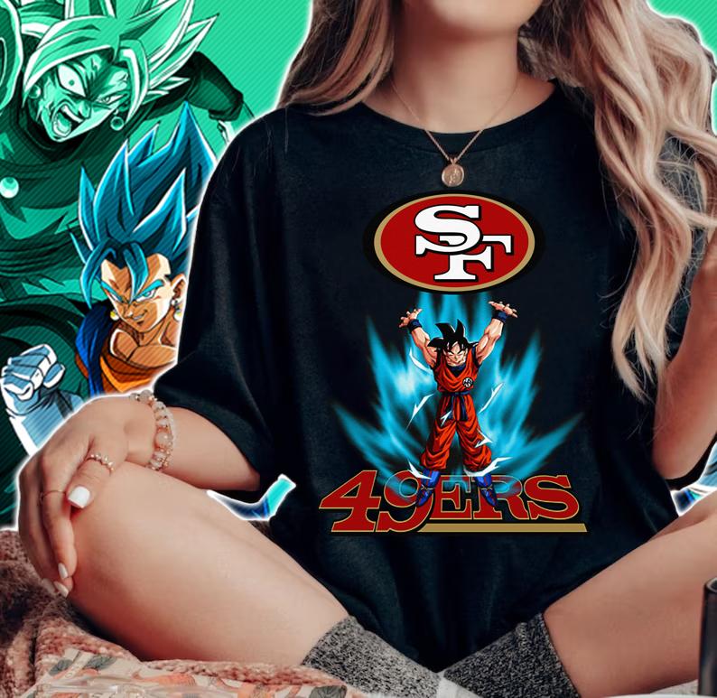 Son Goku Parody San Francisco 49ers Dragon Ball Z T-shirt woman shirt