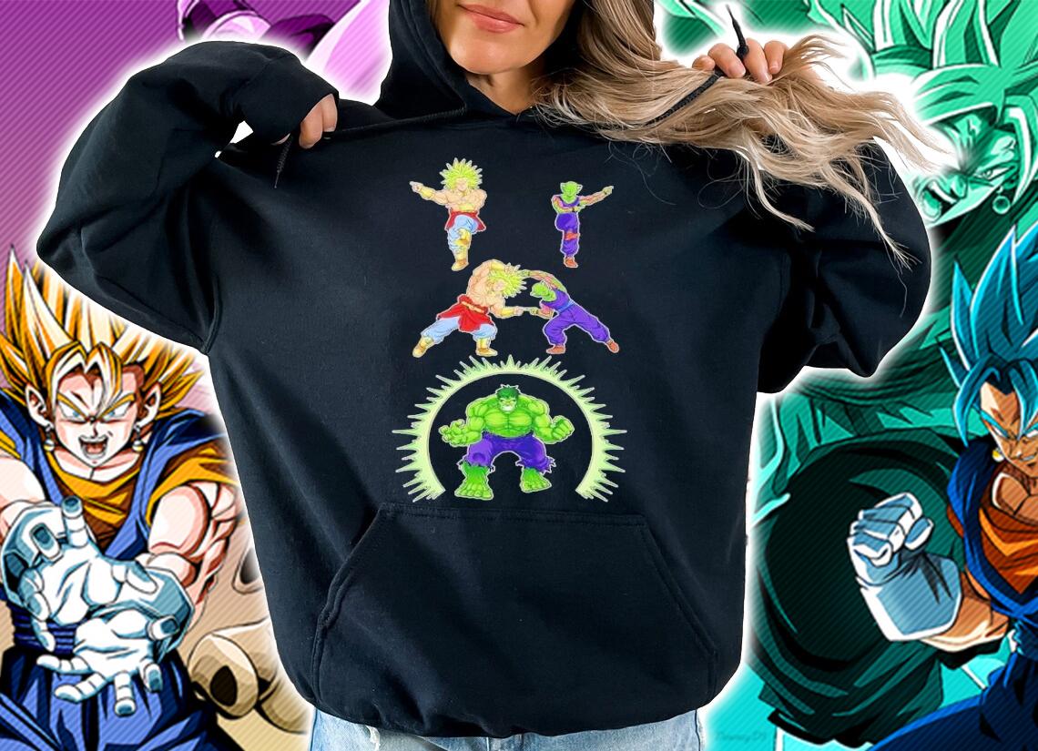 Broly Piccolo Hulk Avengers Marvel Dragon Ball T-shirt hoodie