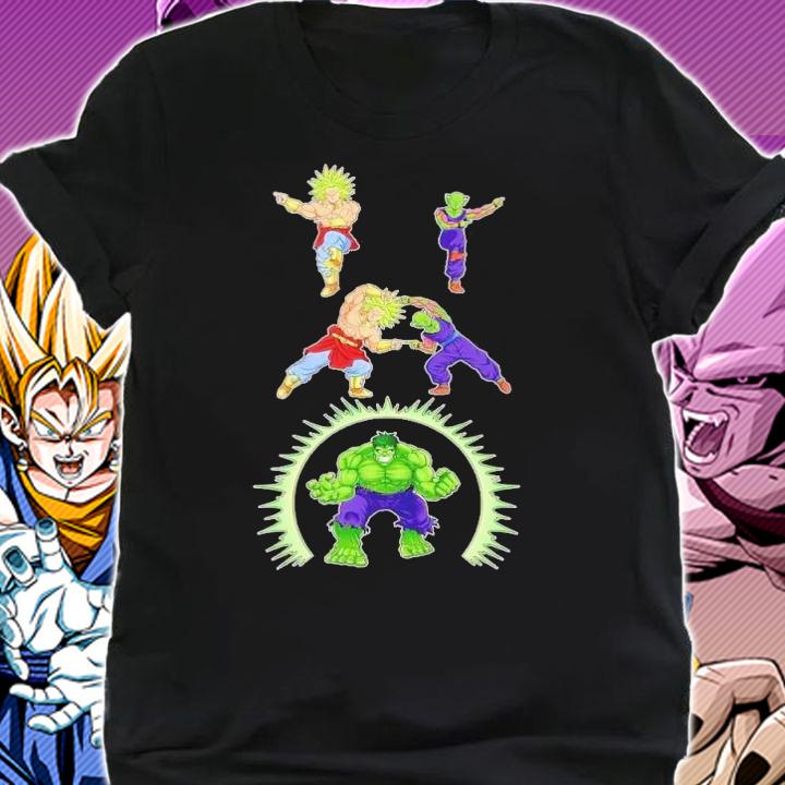 Broly Piccolo Hulk Avengers Marvel Dragon Ball T-shirt