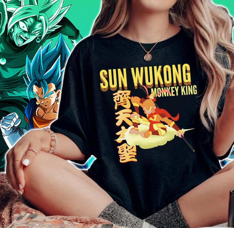 Son Goku Sun Wukong Monkey King Dragon Ball Z T-shirt woman shirt