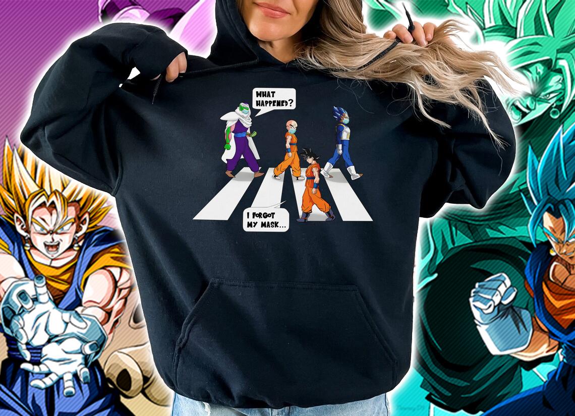 Dragon Ball Super Abbey Road What Happened Goku I Forgot My Mask T-shirt hoodie