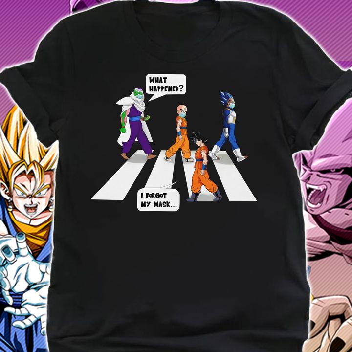 Dragon Ball Super Abbey Road What Happened Goku I Forgot My Mask T-shirt