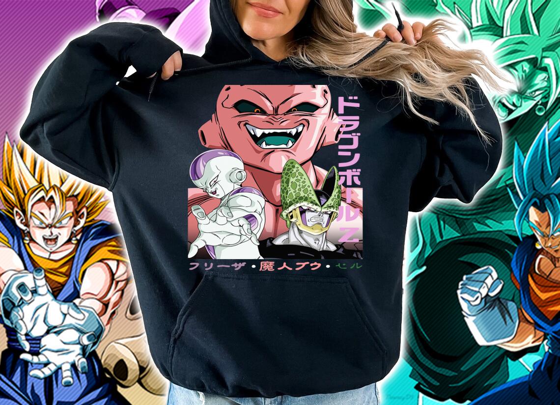 Dragon Ball Z Villains Characters Mabu Frieza Cell T-shirt hoodie