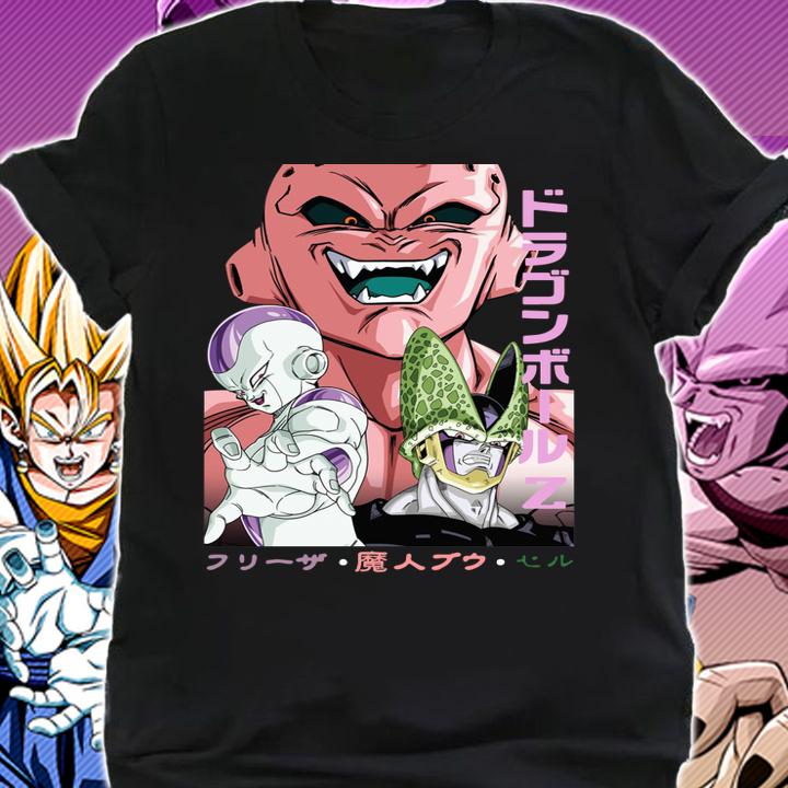 Dragon Ball Z Villains Characters Mabu Frieza Cell T-shirt