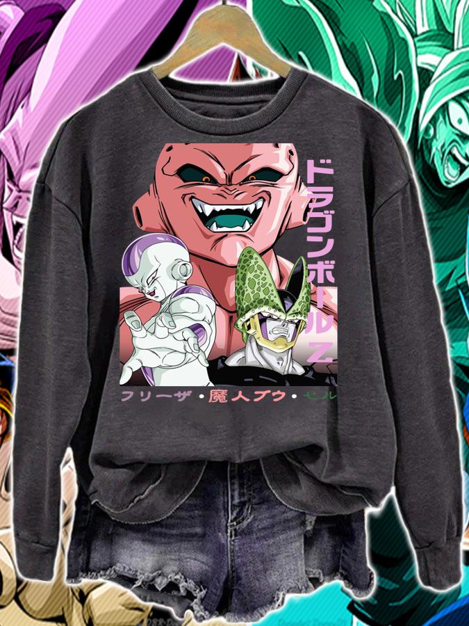 Dragon Ball Z Villains Characters Mabu Frieza Cell T-shirt sweatshirt