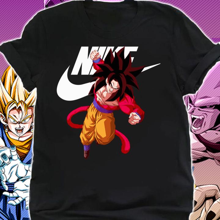 Logo Nike Son Goku Dragon Ball GT Super Saiyan T-shirt
