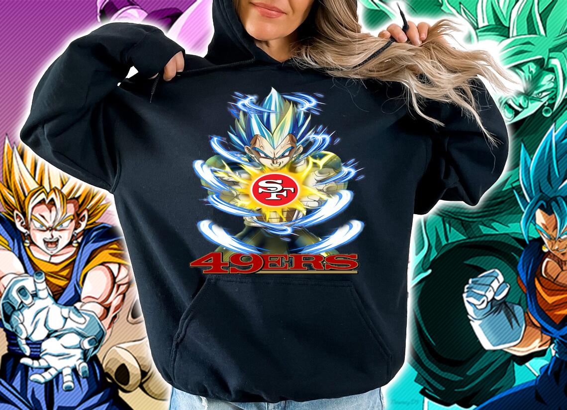 San Francisco 49ers X Vegeta Super Saiyan Dragon Ball Super T-shirt hoodie