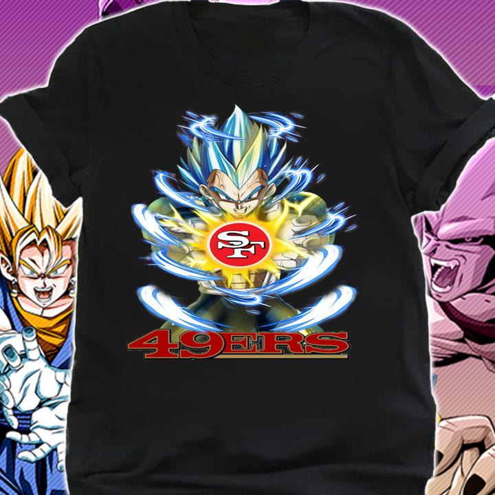 San Francisco 49ers X Vegeta Super Saiyan Dragon Ball Super T-shirt