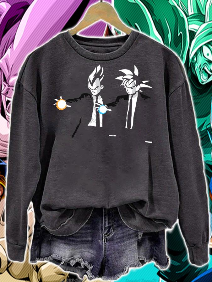 Pulp Fiction X Dragon Ball Z Son Goku Vegeta T-shirt sweatshirt