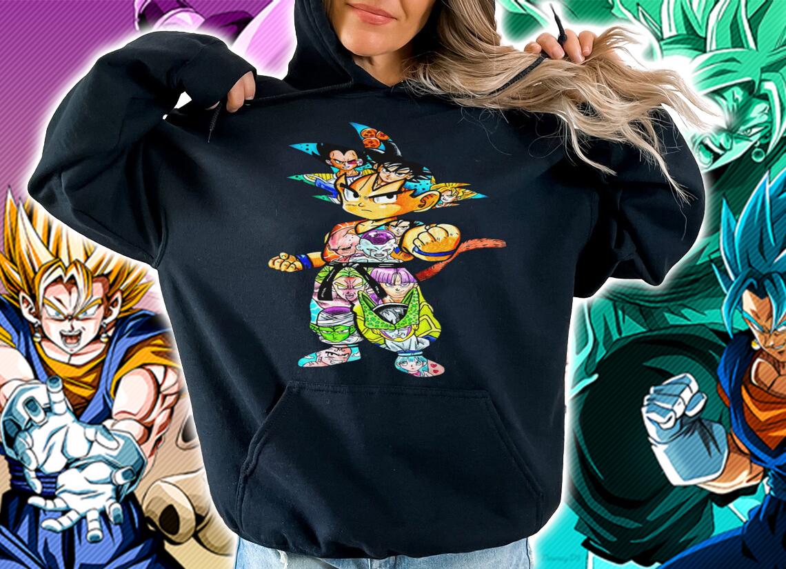 All Characters Inside Kid Goku Dragon Ball T-shirt hoodie