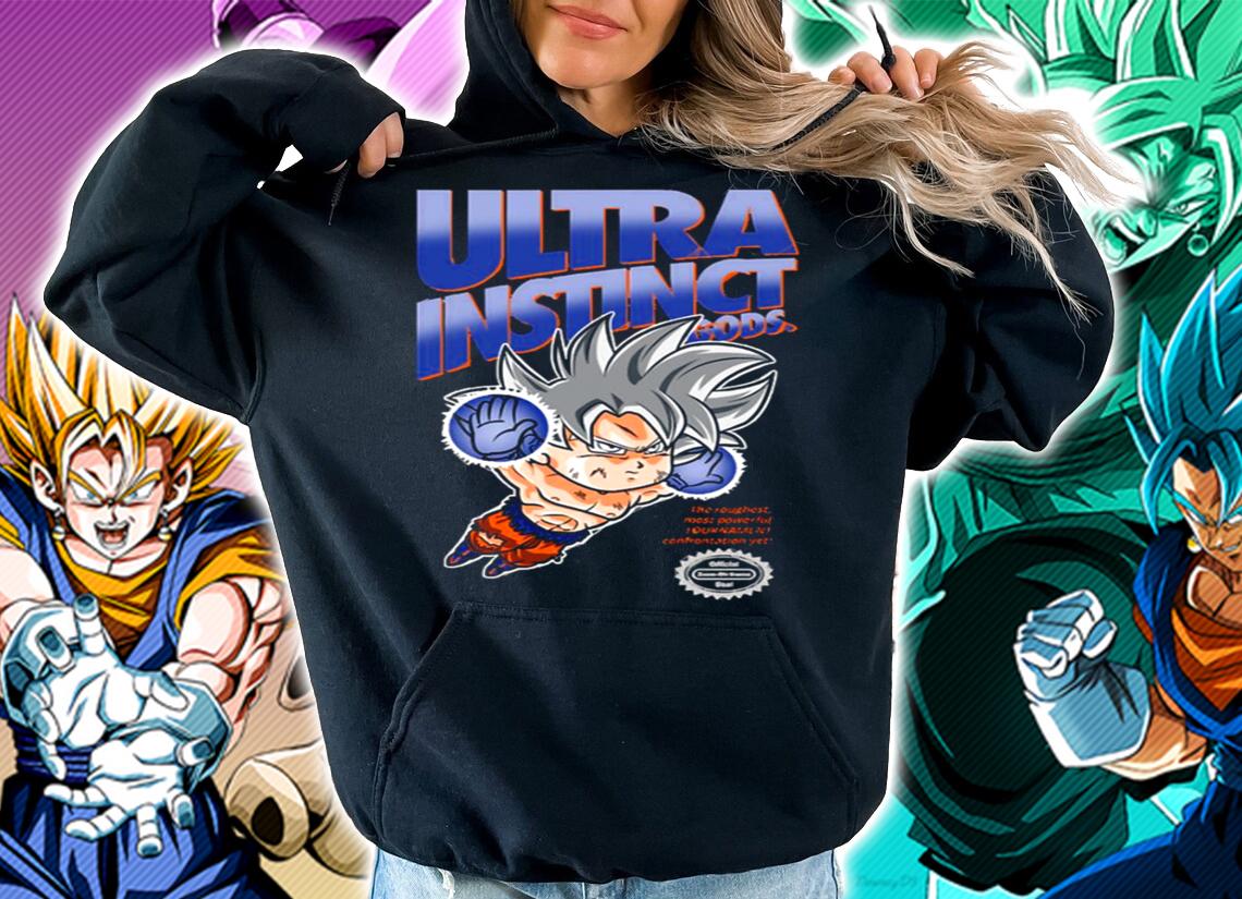 Son Goku Ultra Instinct Dragon Ball Super X Super Mario Bros T-Shirt hoodie