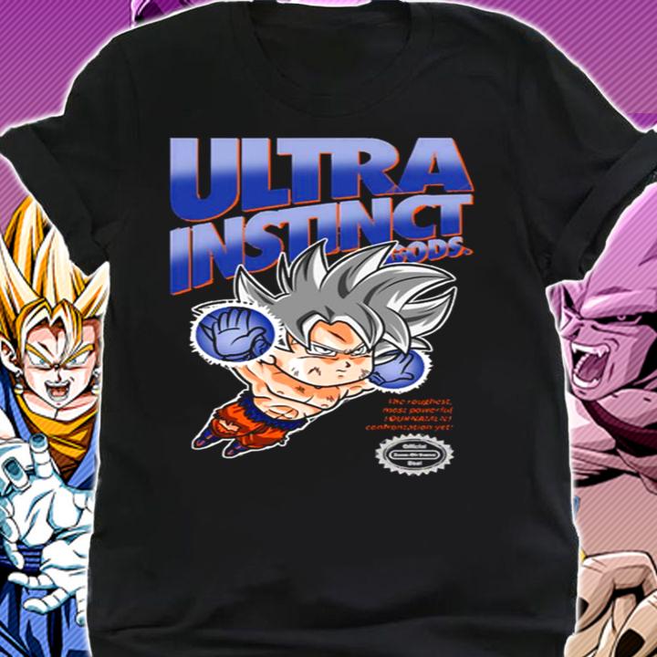 Son Goku Ultra Instinct Dragon Ball Super X Super Mario Bros T-Shirt