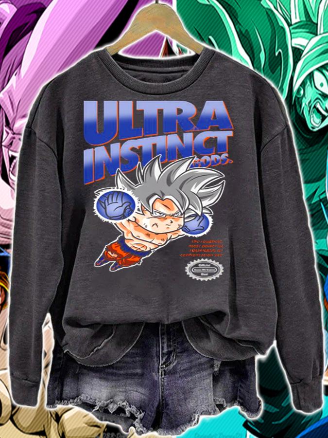 Son Goku Ultra Instinct Dragon Ball Super X Super Mario Bros T-Shirt sweatshirt