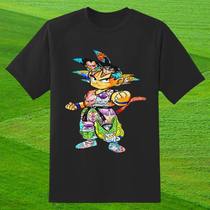 All Characters Inside Kid Goku Dragon Ball T-Shirt