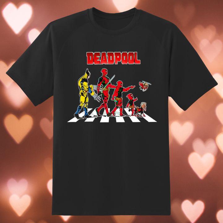 Deadpool And Wolverine Movie Characters Abbey Road Shirt
