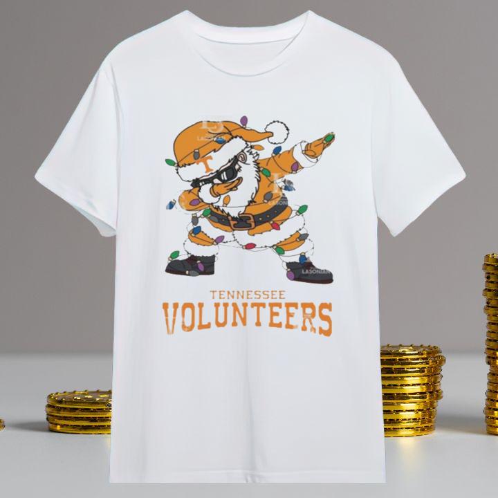 Dabbing Santa Tennessee Volunteers Christmas Light Shirt