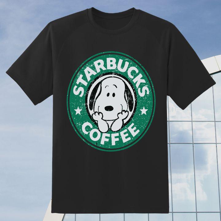 Snoopy Starbucks Coffee Logo Shirt