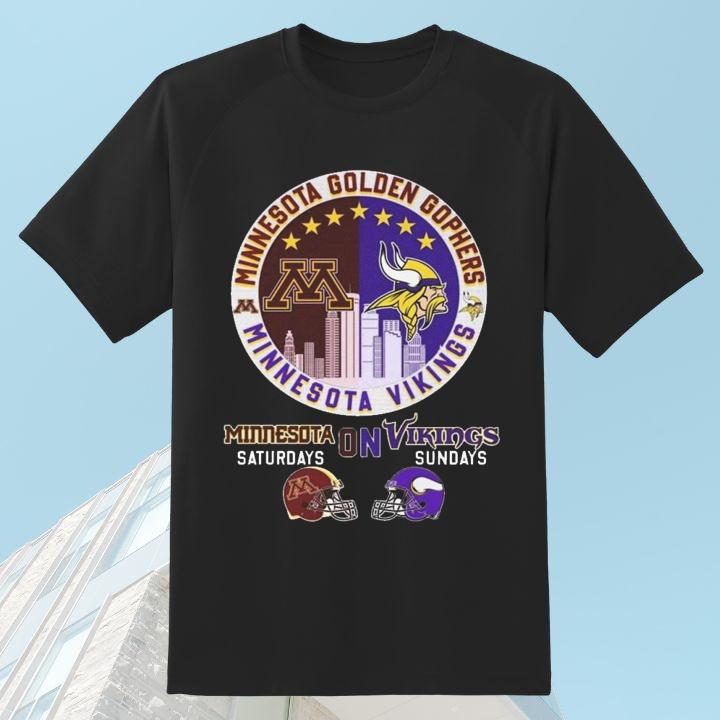Minnesota Vikings Minnesota Golden Gophers Minneapolis Sports Teams T-Shirt