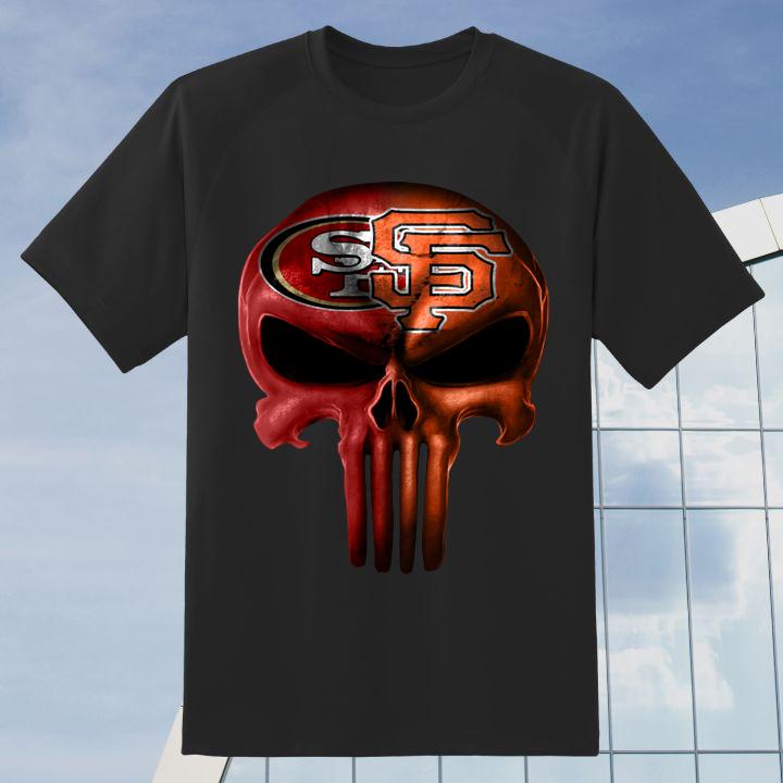 The Punisher Skull San Francisco 49Ers And San Francisco Giants T-Shirt