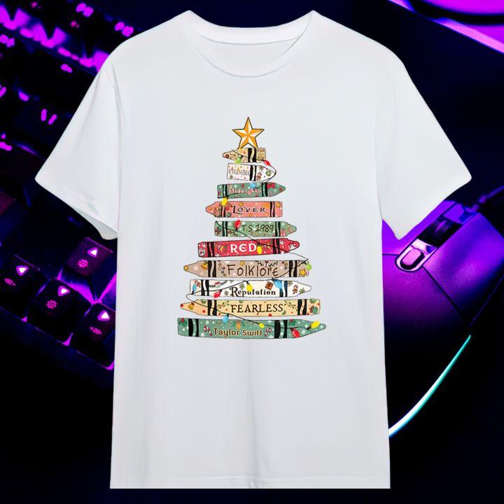 Taylor Swift Eras Christmas Album Version Swiftmas T-Shirt