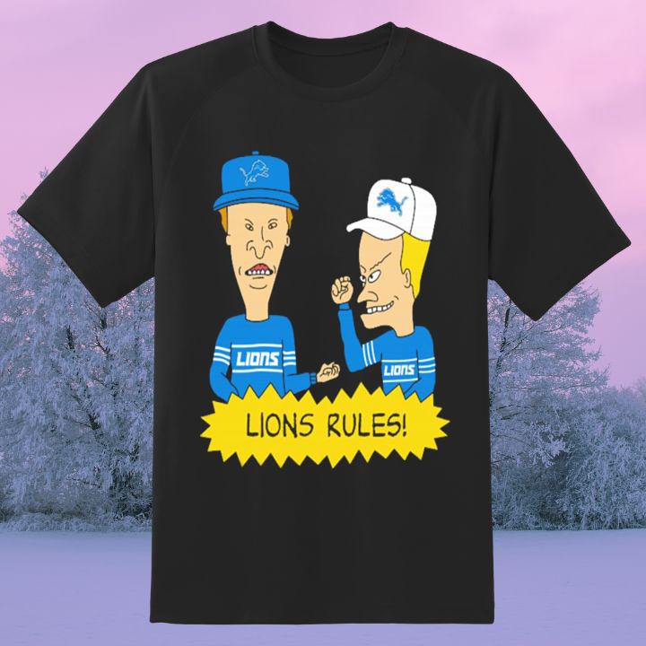 Beavis And Butt-Head Detroit Lions Rules T-Shirt