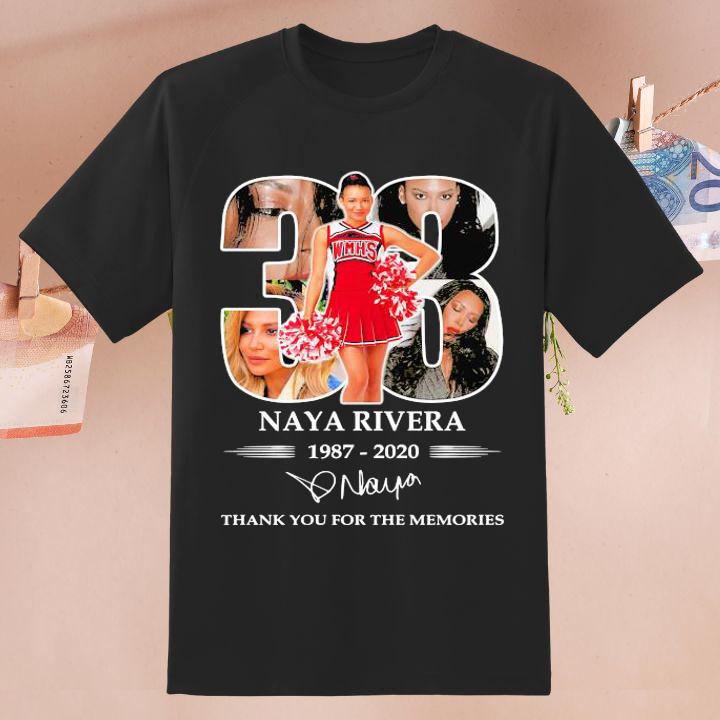 33 Years Naya Rivera 1987-2020 Thank You For The Memories Signature Shirt