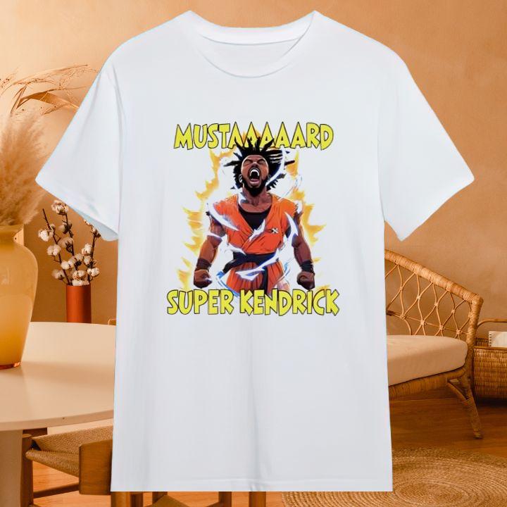 Funny Mustard Super Kendrick Dragon Ball Super Saiyan Goku Shirt