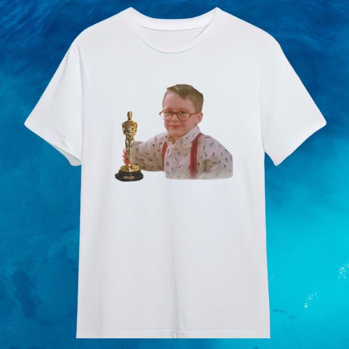 Home Alone Kevin Macaulay Culkin Actor Oscars 2025 T-Shirt