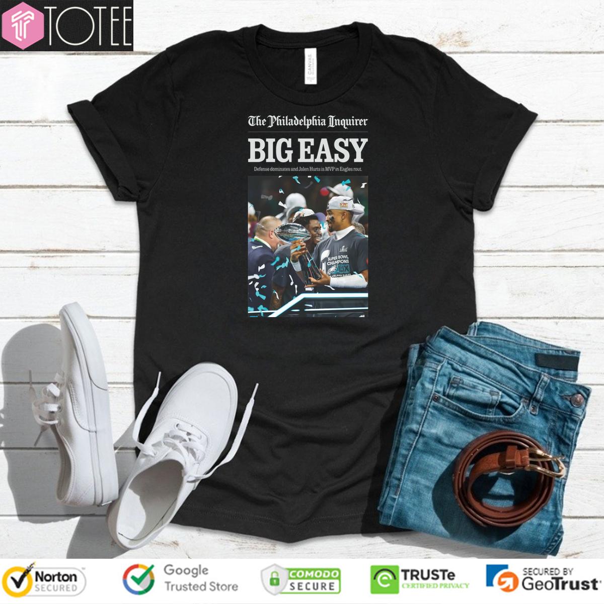 The Philadelphia Inquirer Big Easy Jalen Hurts Mvp Shirt
